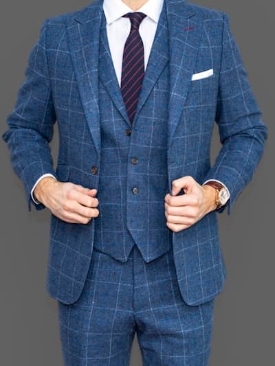Navy wool blazer